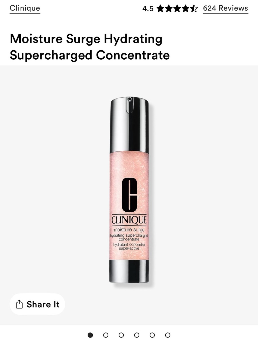 Clinique Moisture Surge Hydrating
Supercharged Concentrate